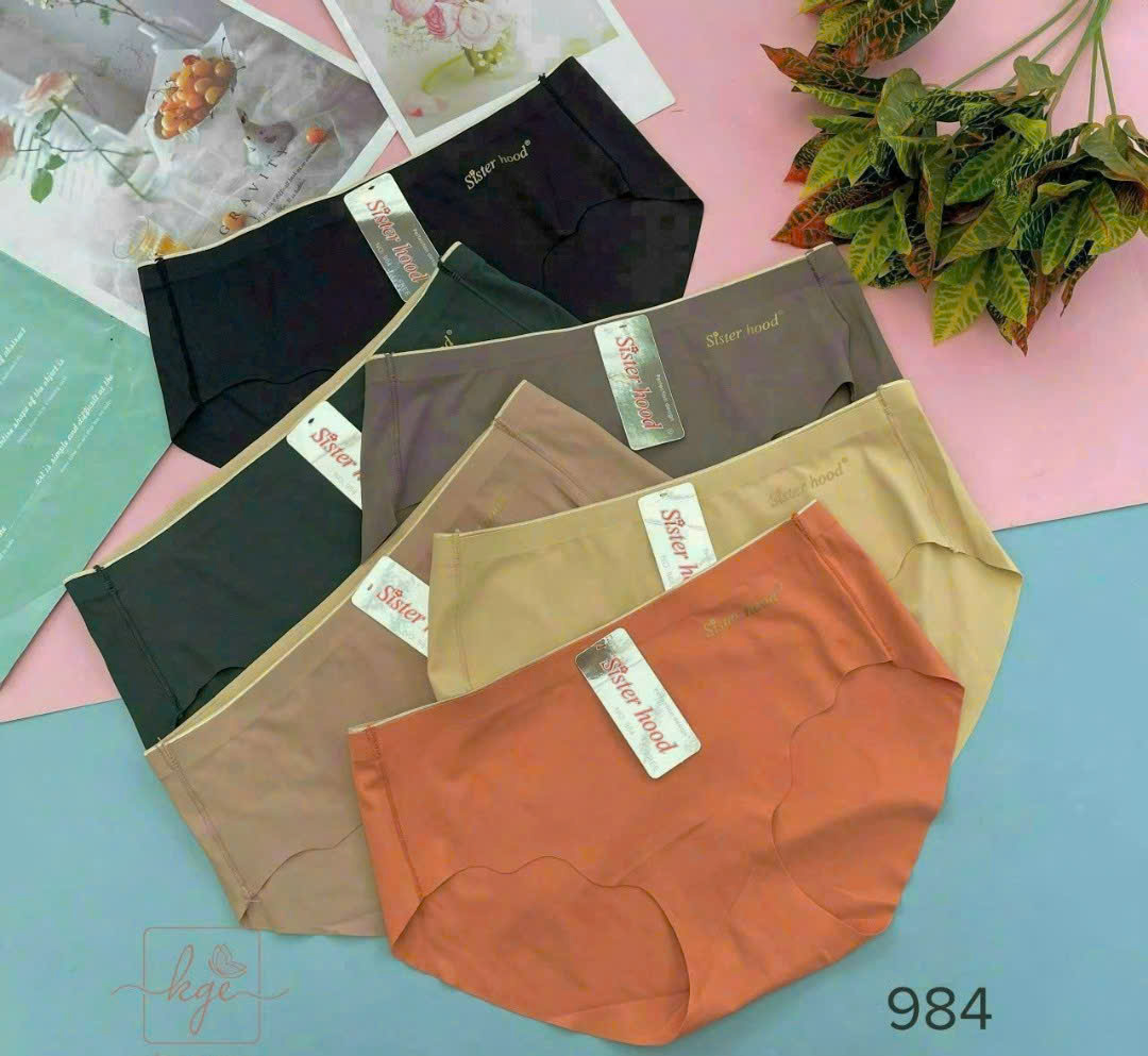 SET 5 Quần Lót Nữ su đúc thun lạnh, không đường may hoa cúc (giao màu ngẫu nhiên)