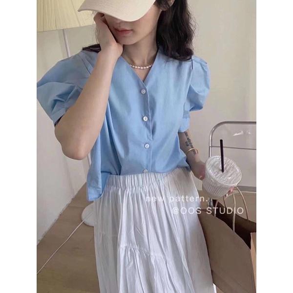 Áo điệu tay nhúm 2895