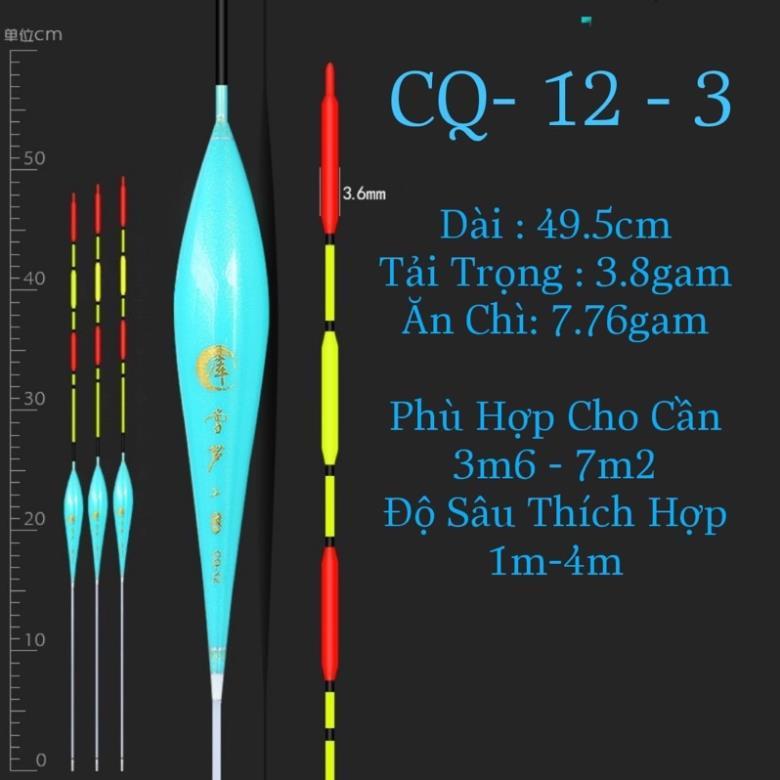 Phao Câu Đài Mã CQ-12 Săn Hàng Tăm Phao Siêu Cá Chống Mỏi Mắt Cao Cấp