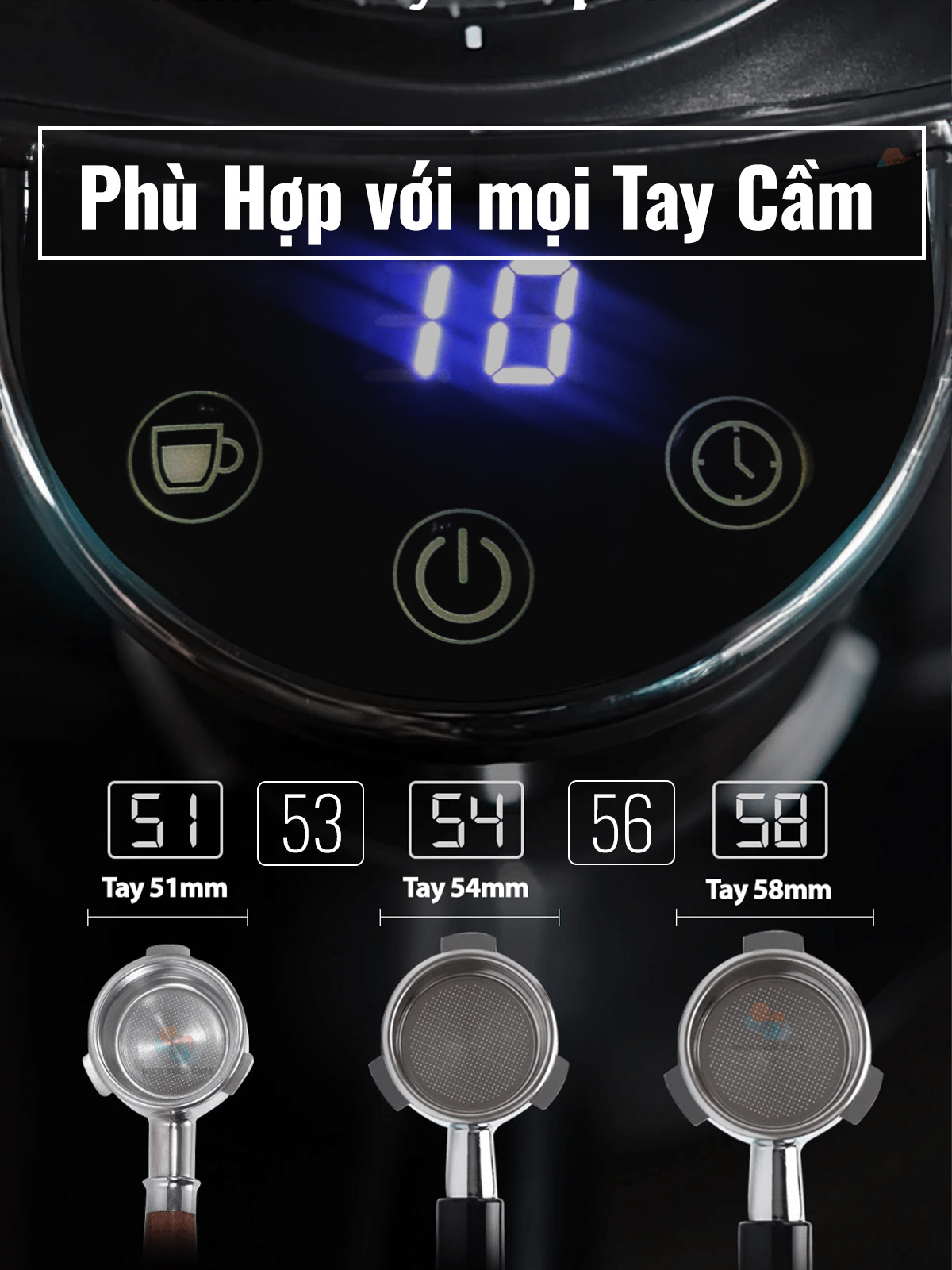 Máy Xay Cà Phê G68 Xay Hạt Cafe, 34 Cấp Xay, 3 in 1, Mọi Loại Tay Cầm, Chống Vón Cục Tĩnh Điện, Hàng Chính Hãng