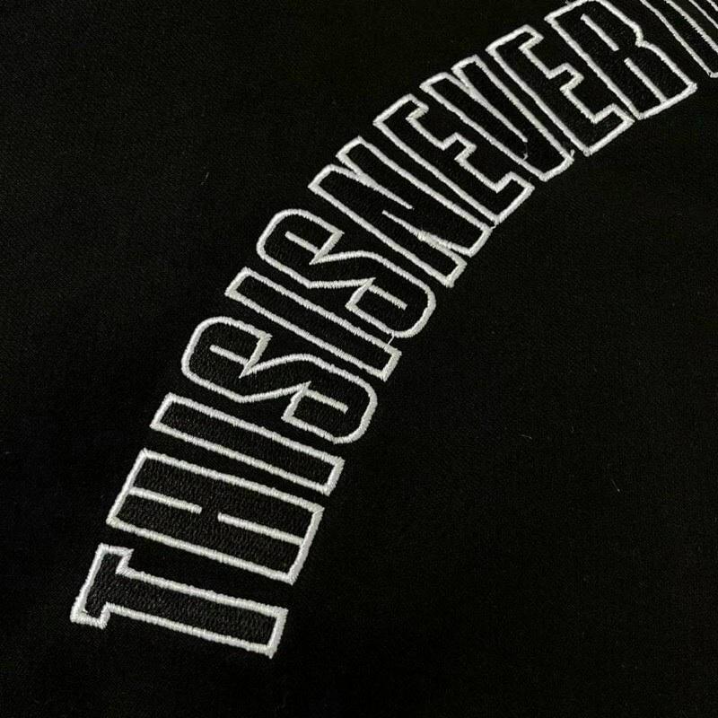 Áo Khoác Nỉ Lót Bông Dây Kéo thêu chữ THISISNEVERTHAT form rộng ullzang Unisex shopmap