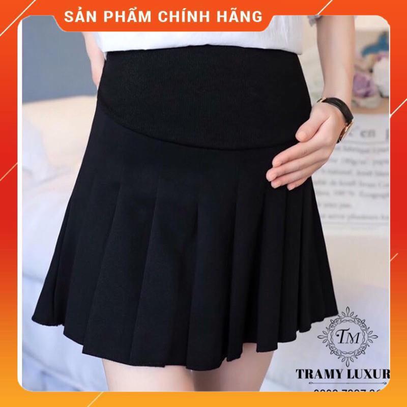 Chân váy bầu dập lyChất umi Hàn nhập khẩu siêu đẹpcó chun chỉnh to nhỏ từng thai kỳĐáp bụng co giãn