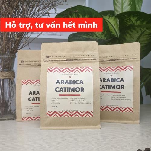 Cà Phê Arabica Catimor cafe rang mộc nguyên chất thơm ngọt vị chua cam ít đắng phù hợp pha máy mix pha phin