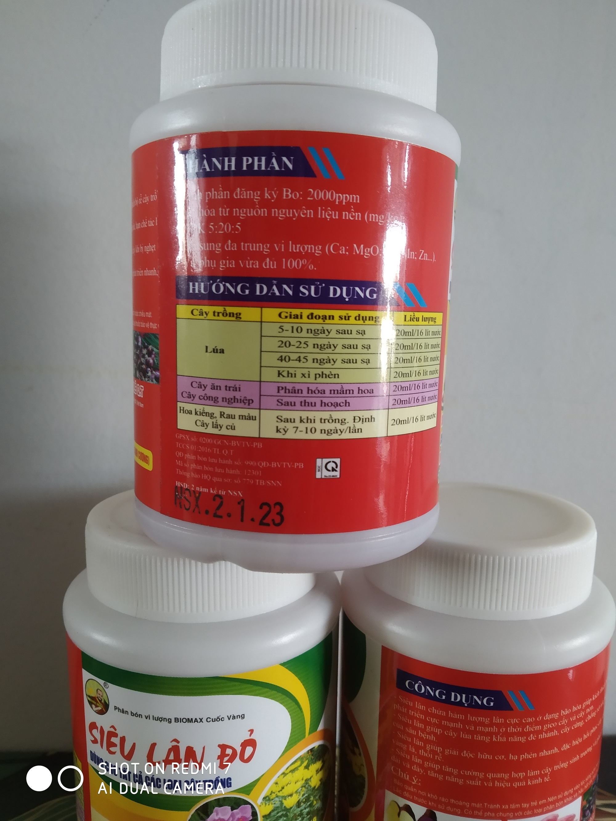 Phân bón vi lượng Siêu Lân Đỏ hạ phèn nhanh, phát triển rễ, tăng thụ phấn, tạo củ mạnh - chai 100 ml bomax