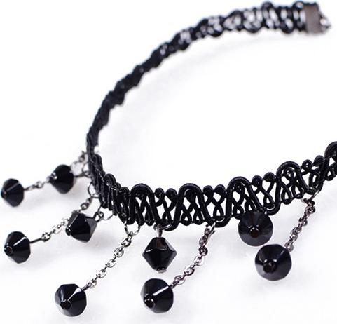 Vòng cổ choker tatoo đính hạt V44