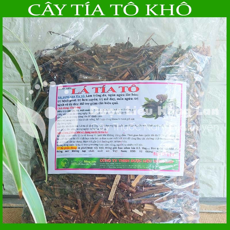 Lá Tía Tô khô đóng gói 1kg
