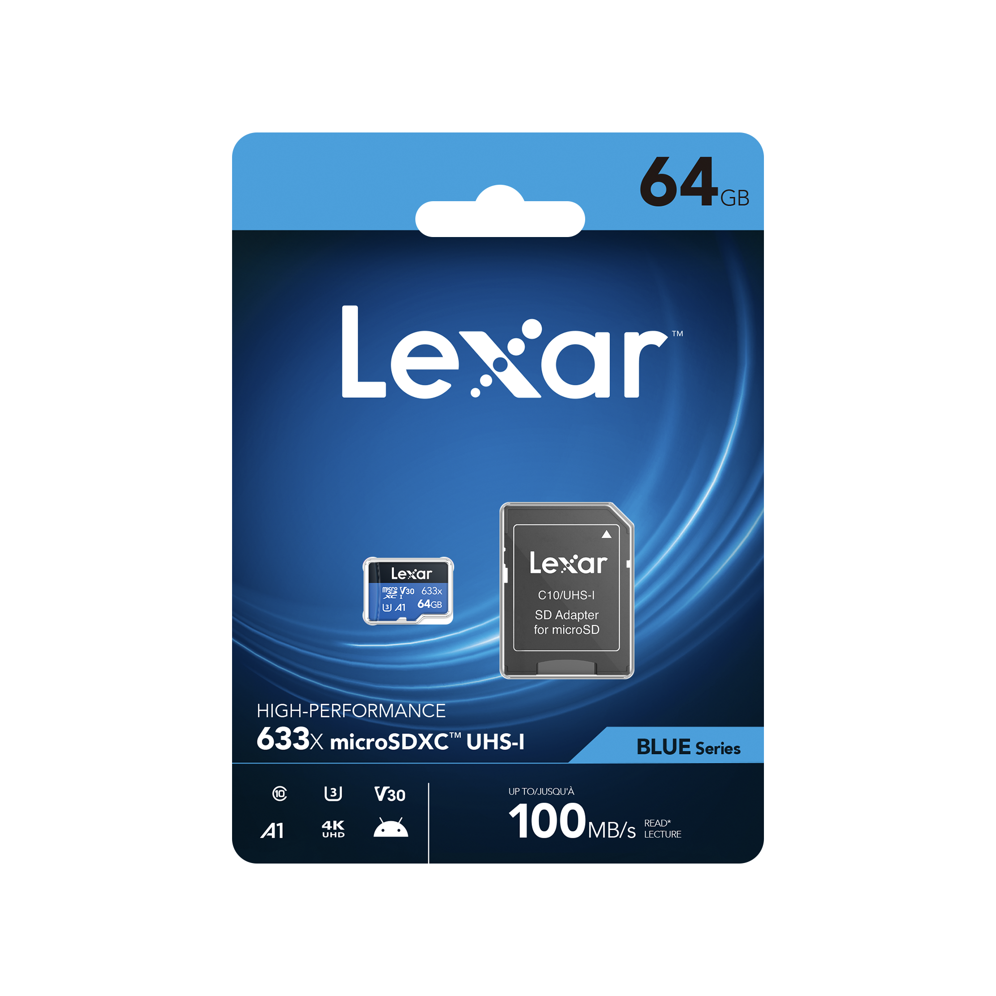 Thẻ Nhớ Lexar Micro 633X Tốc Độ 100Mbs - Hàng Chính Hãng - 64Gb