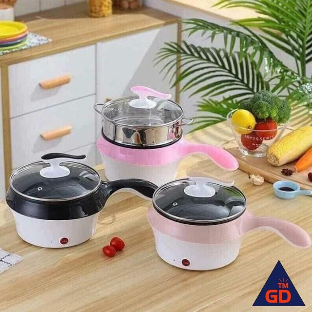 Nồi lẩu hấp mini 2 tầng đa năng chống dính 5 in 1