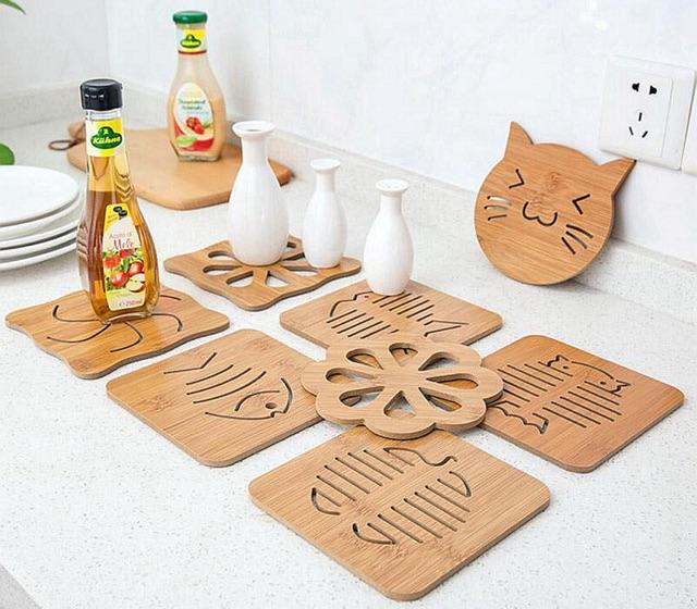 Miếng Lót Nồi Gỗ Cách Nhiệt Gỗ Tiện Dụng