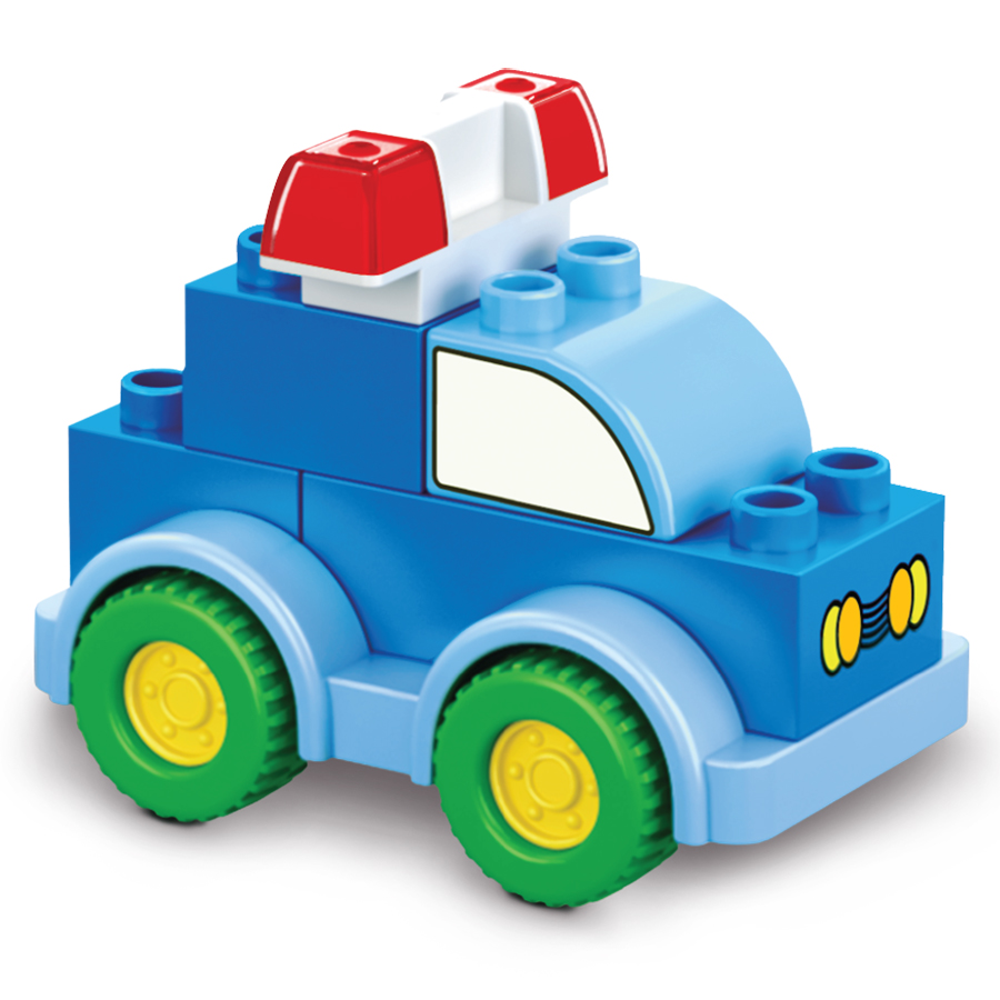 Đồ chơi lắp ráp Tinitoy Junior Block Forest police car 102