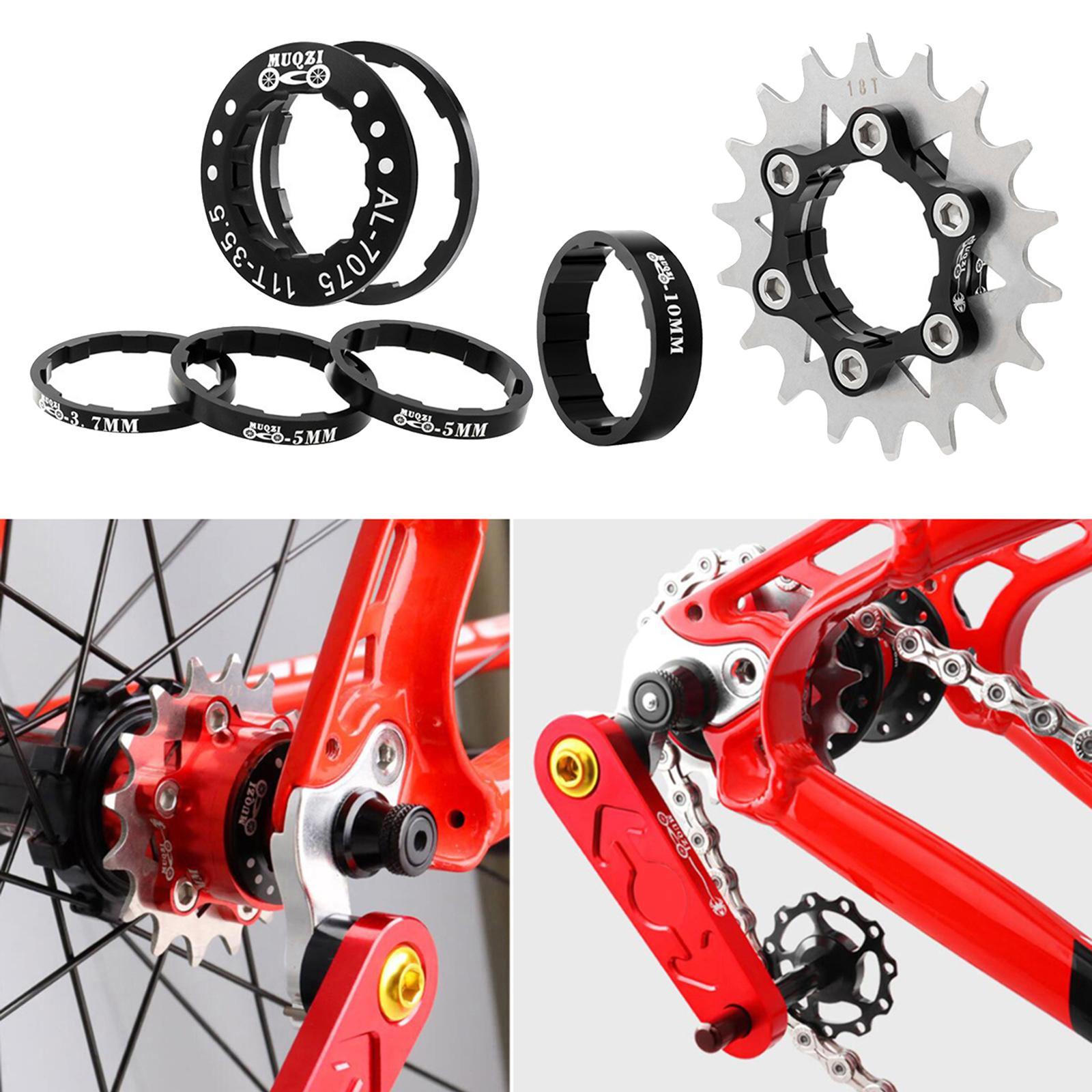 Single Speed Cassette Spacers Freewheel Sprocket Adapter