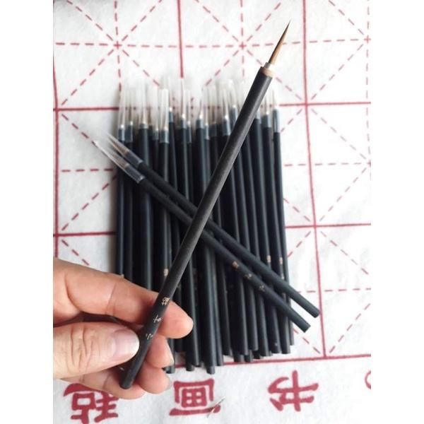 Bút tiểu cán tre lông sói