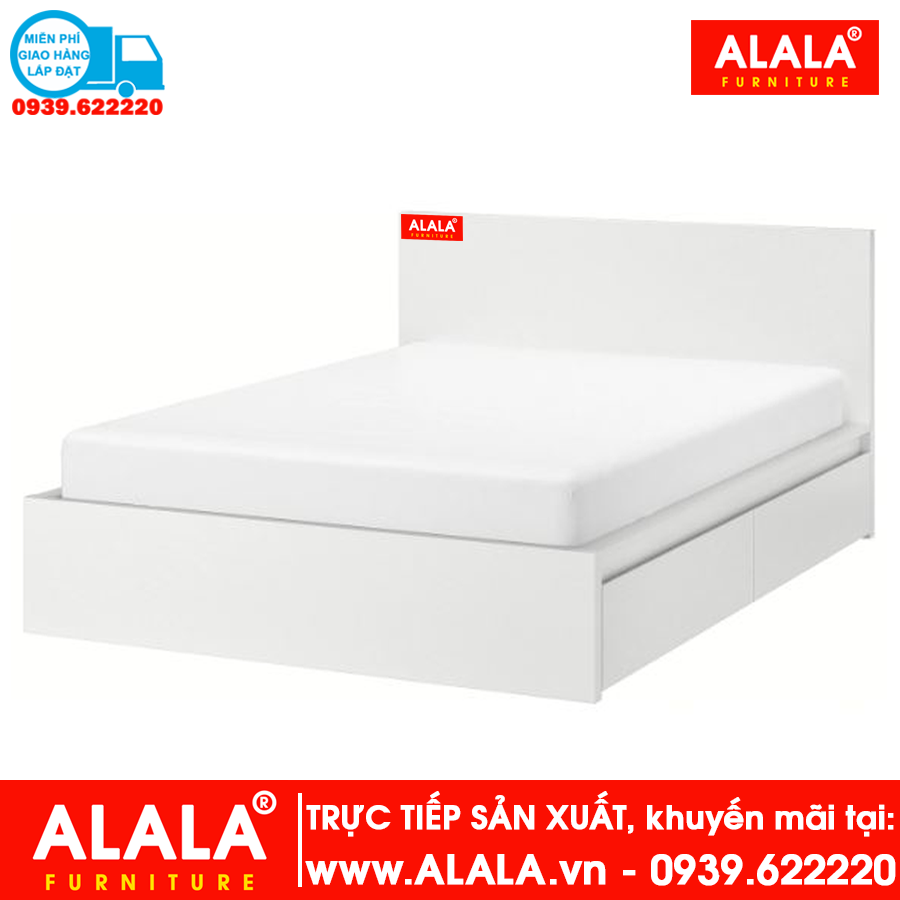 Giường ngủ ALALA gỗ HMR chống nước - www.ALALA.vn® - Za.lo: 0939.622220