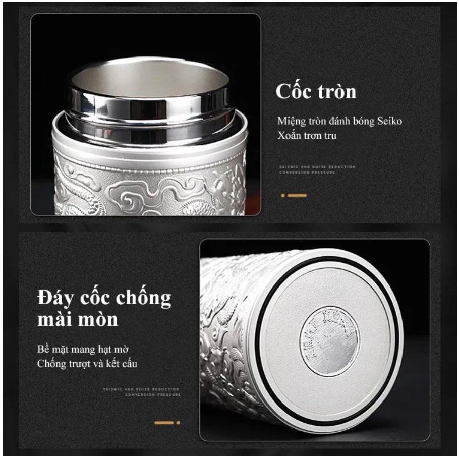 BÌNH TRÀ CỬU LONG ĐÀI BẮC GIỮ NHIỆT - Tặng hộp đựng bằng da