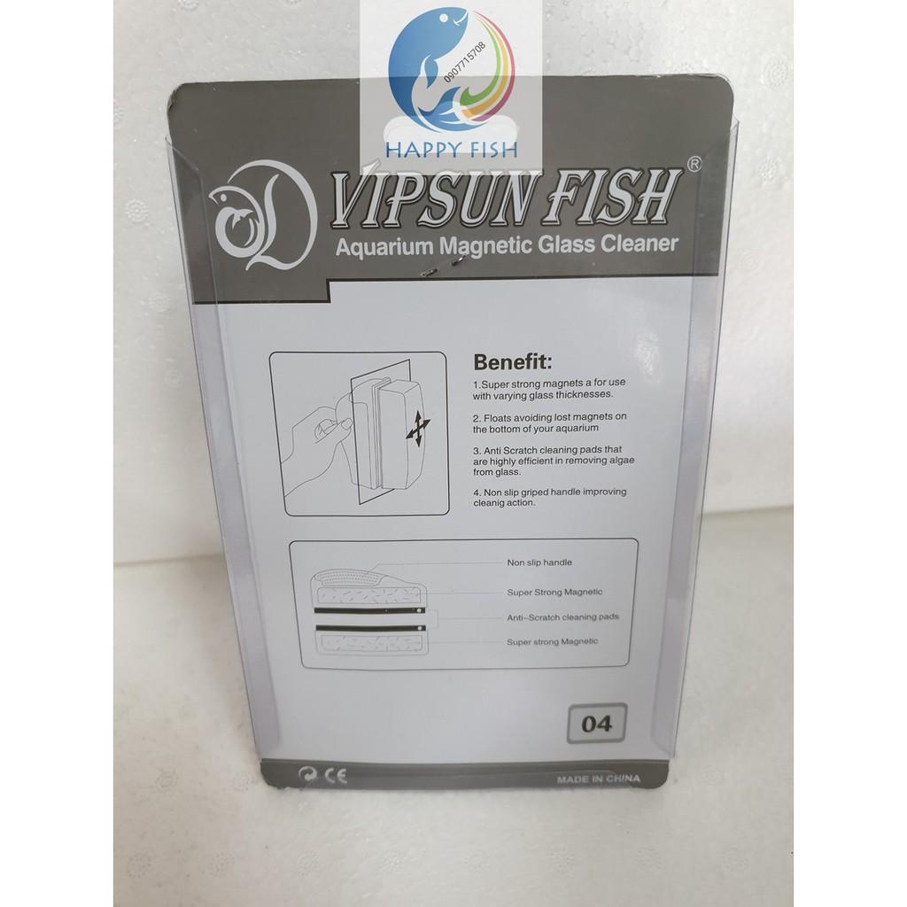 Nam Châm Vệ Sinh Hồ Cá Vipsun Fish 04 (7x12cm) - (Hàng Công Ty)