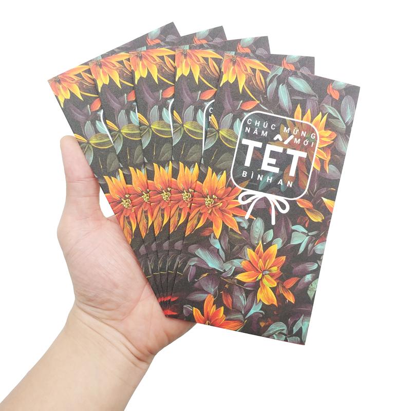 Bộ 5 Bao Lì Xì Hoa Tết Giáp Thìn - Futurebook L387 - Tết Bình An
