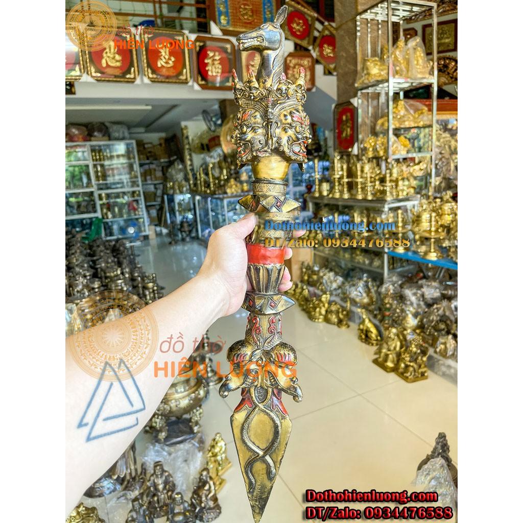 Dao Phurba Kim Cang - Pháp Bảo Mật Tông Tây Tạng Bằng Đồng