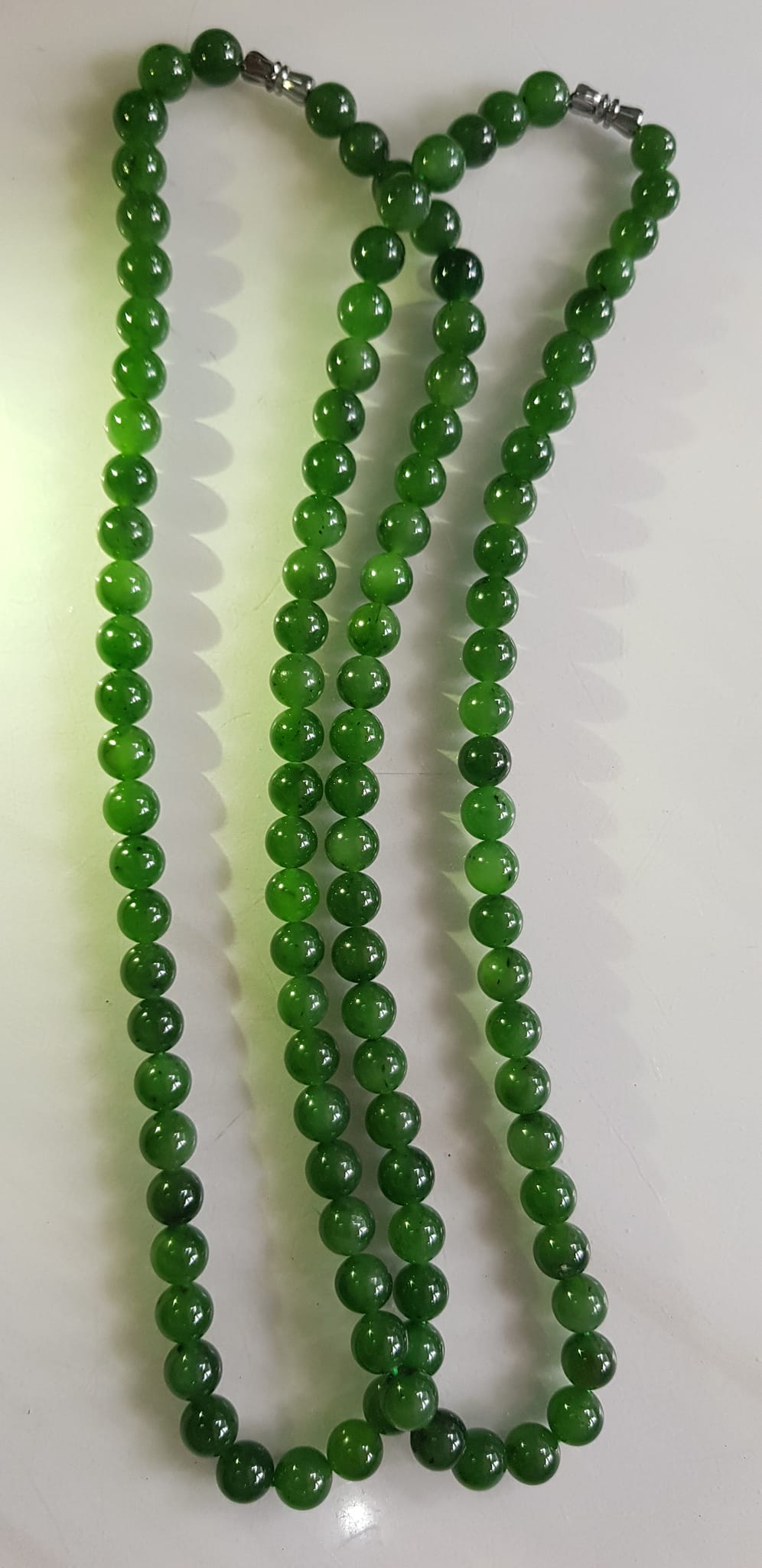 Vòng chuỗi đeo cổ Nữ mới đẹp Đá ngọc jade hay ngọc phật xanh tự nhiên  Size 8mm màu xanh ngọc bích bóng sang đẹp hợp mệnh thủy mộc hỏa Quà tặng ý nghĩa cho Mẹ, mình và người thân ý nghĩa ạ