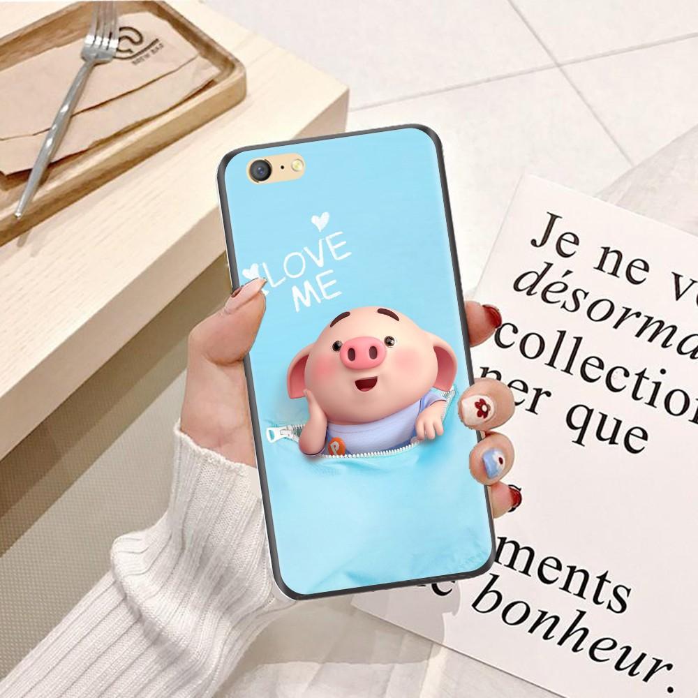 Ốp lưng dành cho điện thoại Oppo F1 Plus Viền dẻo TPU hình Heo Con Dễ Thương
