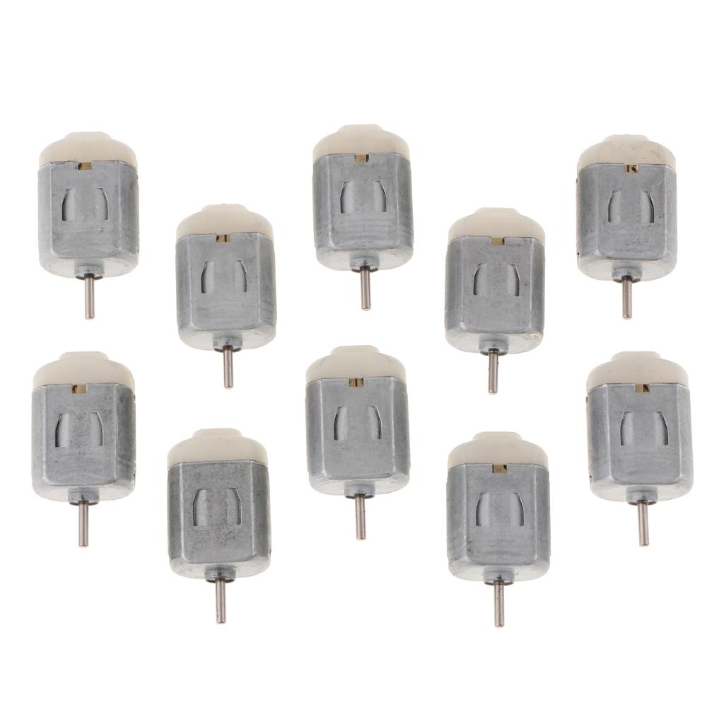 10 chiếc Thu Nhỏ 1-6 V Nhỏ 130 Động Cơ DC Xe Bốn Bánh Mô Hình Động Cơ
