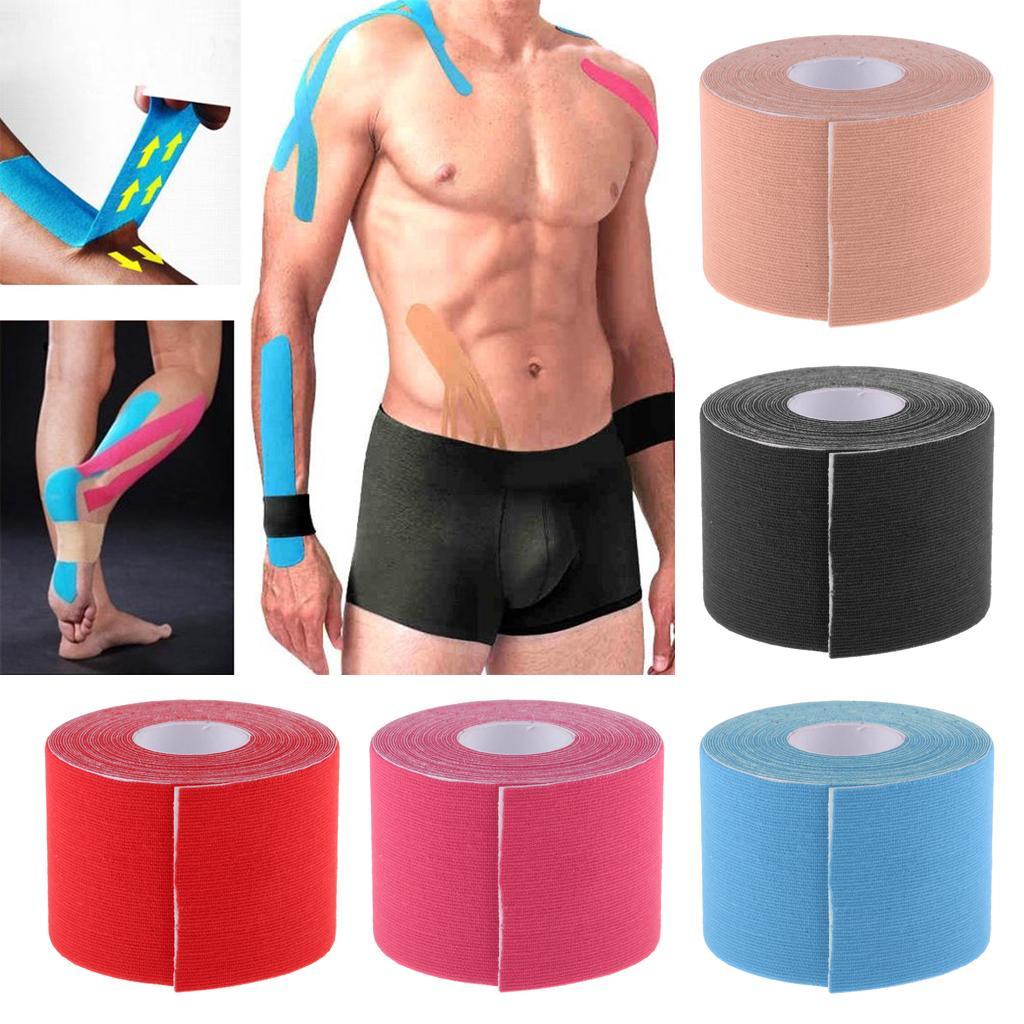 3xCotton Sports Fitness Elastic Adhesive Kinesiology Tape Workout Skin Color