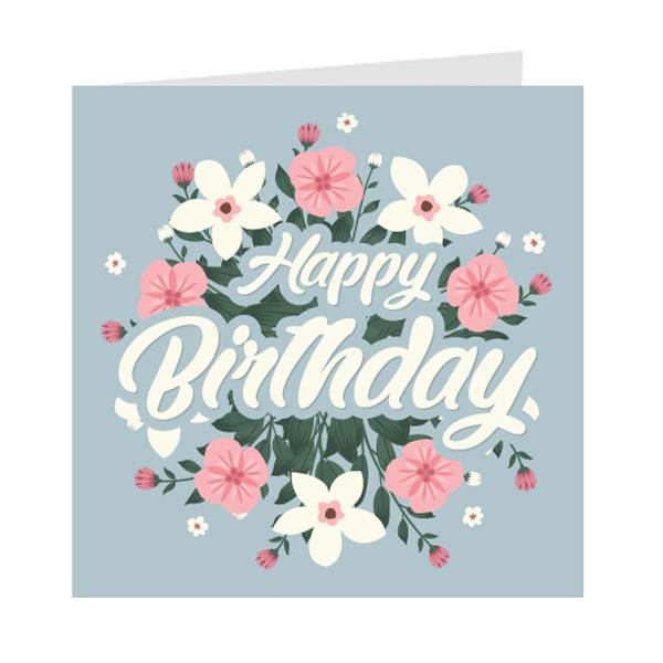 Thiệp sinh nhật Birthday - Thiệp Grey nhỏ 9x9cm - 09BD30