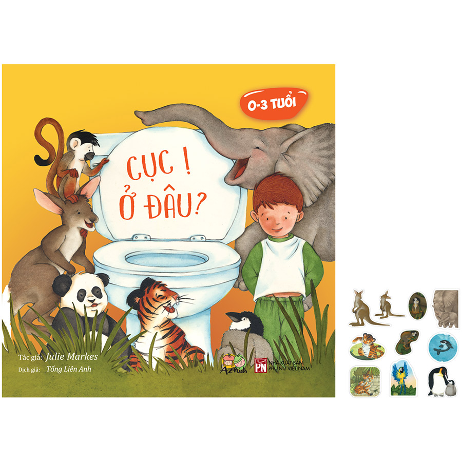 Sách Tương Tác Bìa Cứng - Rèn Luyện Thói Quen Đi Vệ Sinh Cho Trẻ - Cục Ị Ở Đâu?