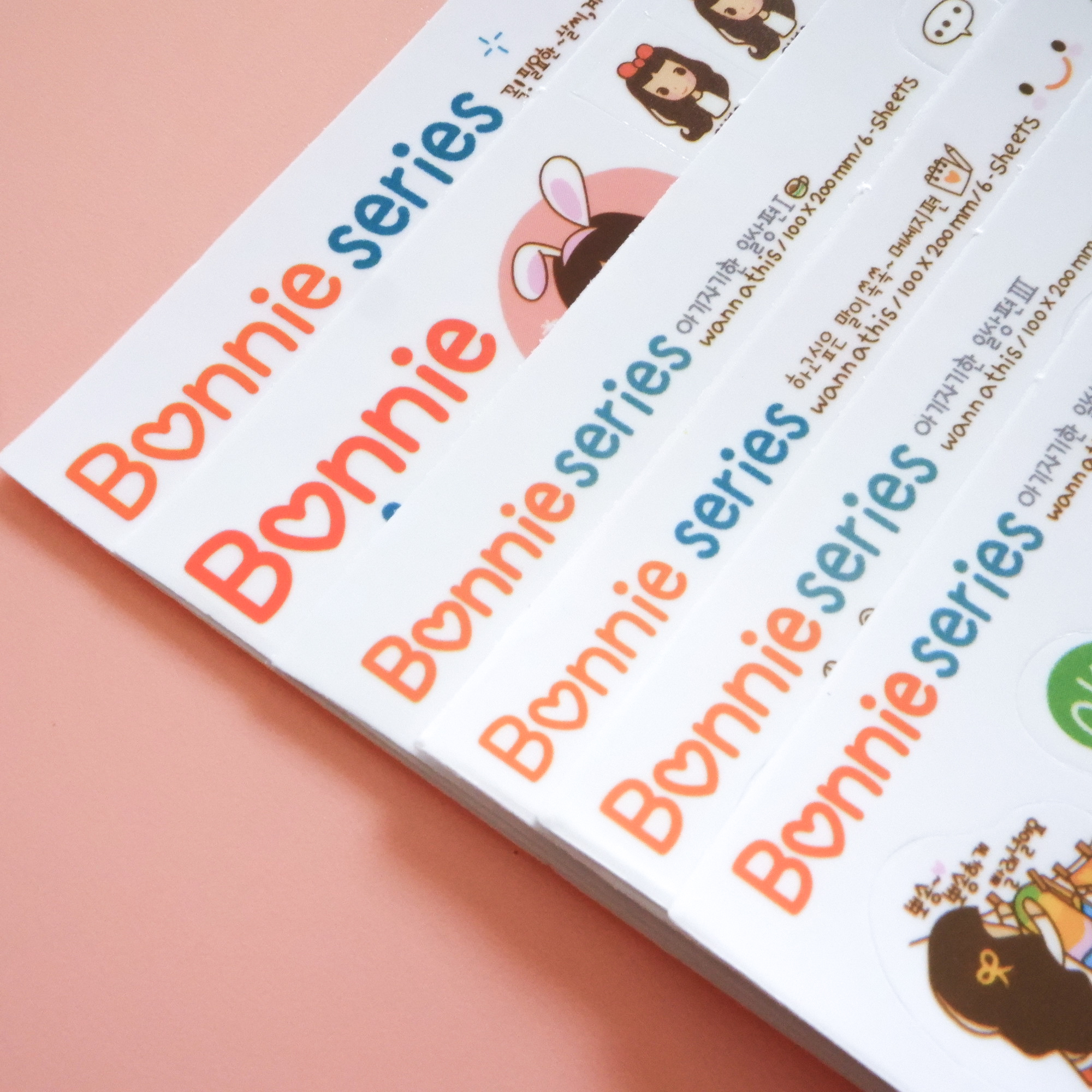 Bộ 6 tấm sticker Bonnie Series