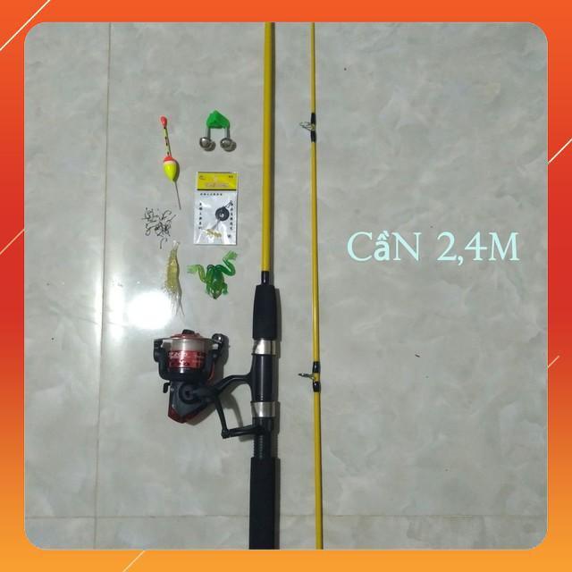 Bộ cần câu 2m4 đầy đủ phụ kiện