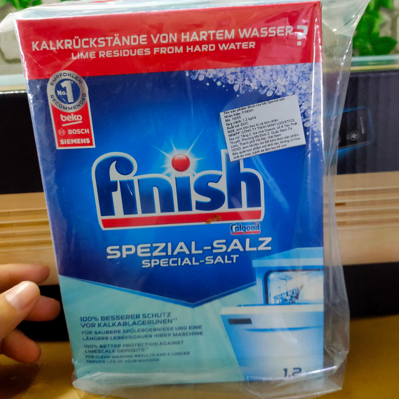 Muối Rửa Bát Finish 1,2kg - Hàng Nhập Khẩu Đức