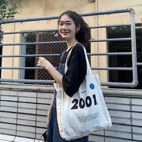 Túi tote vải đẹp 2001 cực chất