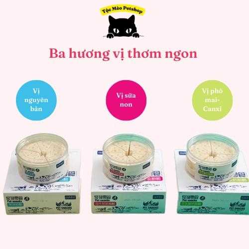 (Sale) 1 miếng phô mai/bánh thưởng nguyên chất sữa non cho chó/mèo MONBAB