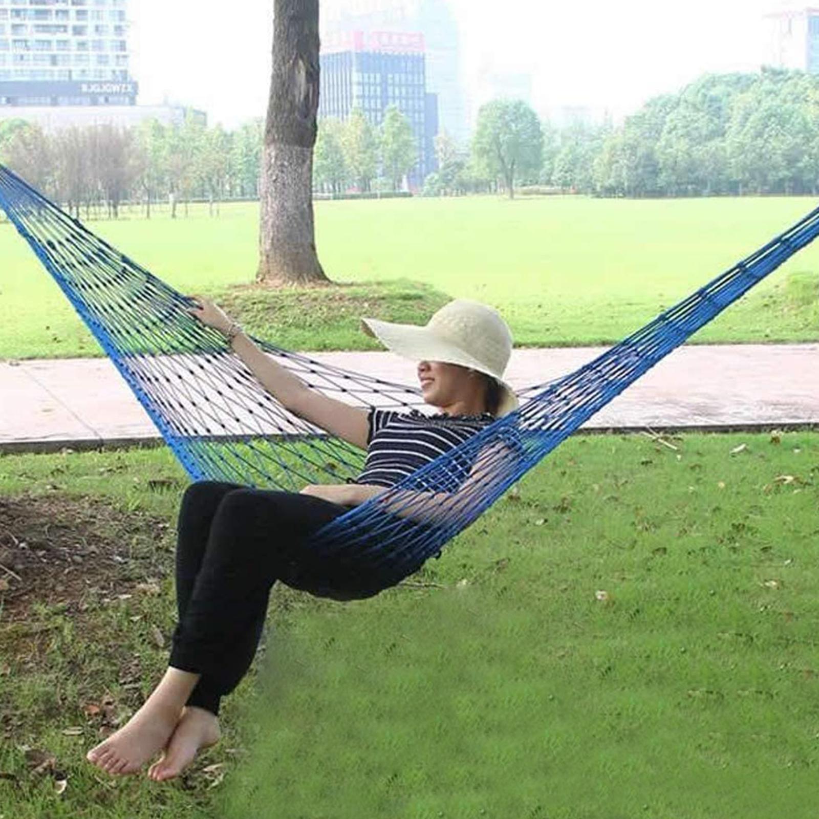 Đĩa Đơn Nylon Dây Võng Ngoài Trời Còn Lại Nhẹ Lưới Xoay Di Động Cắm Trại Đi Bộ Đường Dài Đi Biển Treo Giường