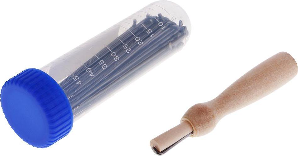 60 Chiếc 3 Size Nỉ Kim Len Cảm Thấy Dụng Cụ Với 1 Cái Rõ Ràng Chai Và 1 Chiếc Tay Cầm Bằng Gỗ
