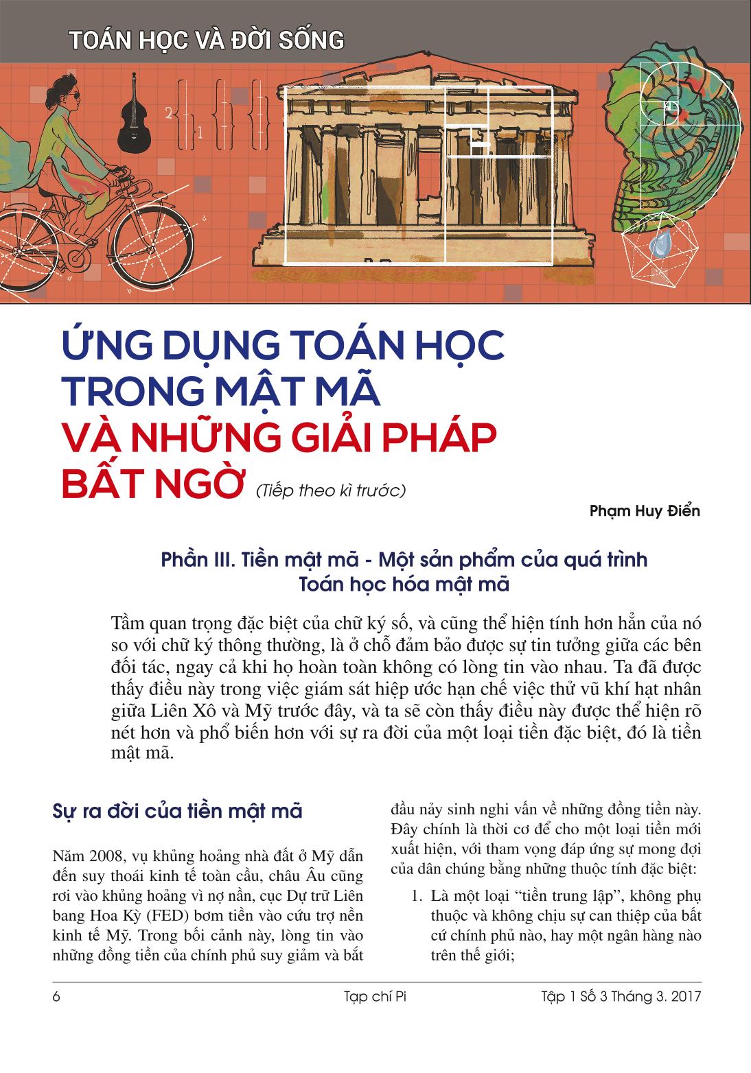 Tạp chí Pi- Hội Toán học Việt Nam số 3/tháng 3 năm 2017