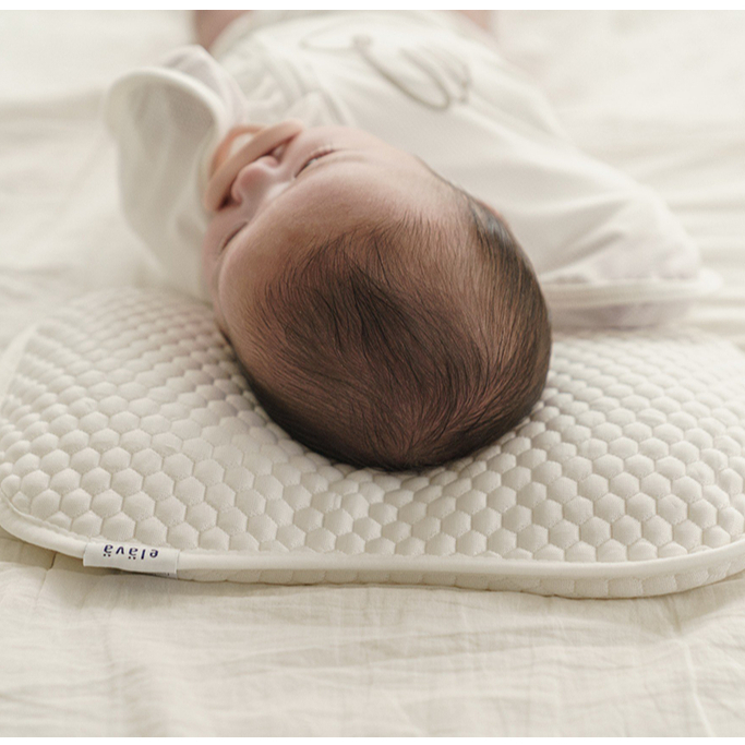 Elava Gối ngủ thoáng khí mềm mại, đàn hồi, nâng đỡ đầu và giúp bé ngủ ngon (tặng kèm vỏ gối)