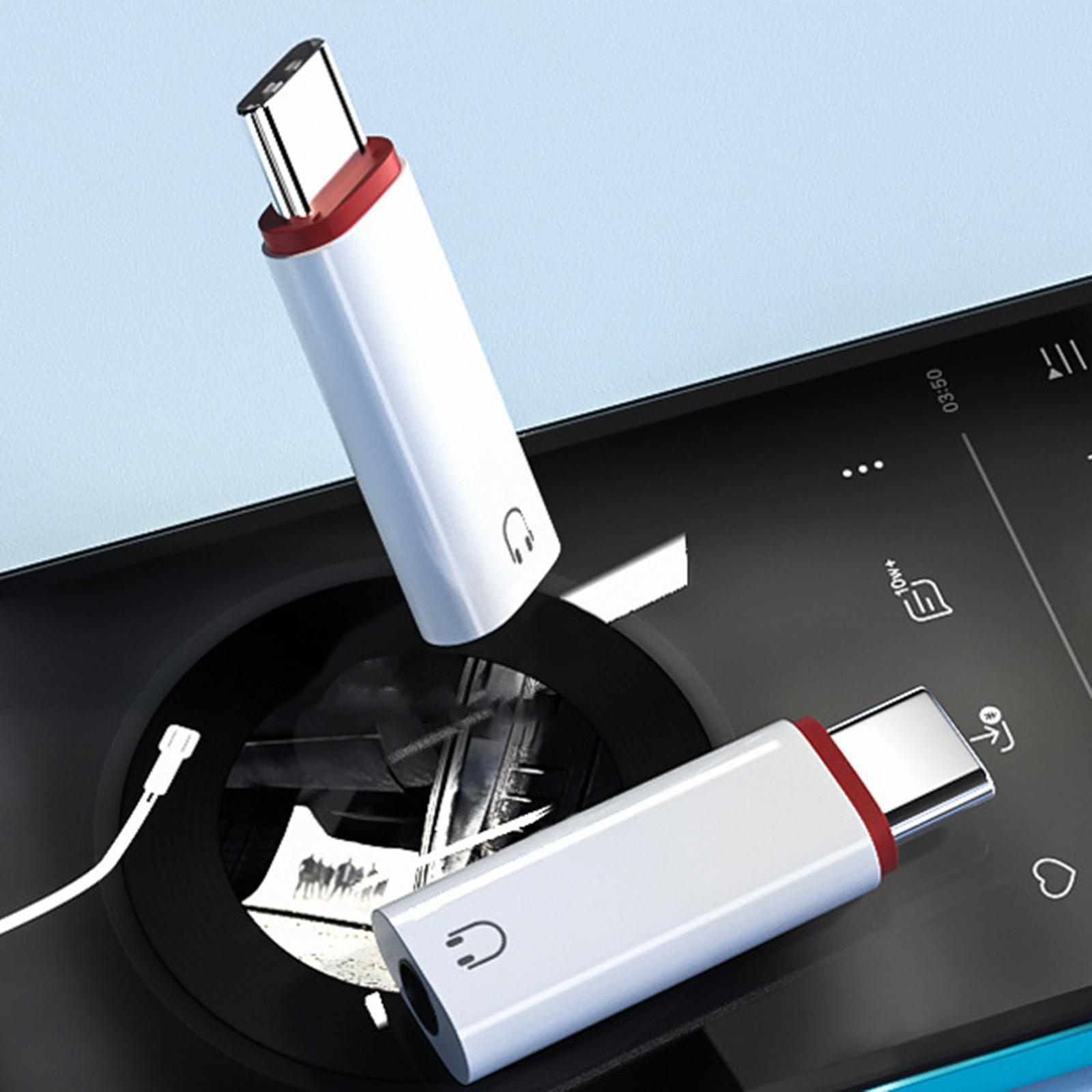 Type C to 3.5mm Audio Adapter Headphone Adapter for Smartphones Stereo