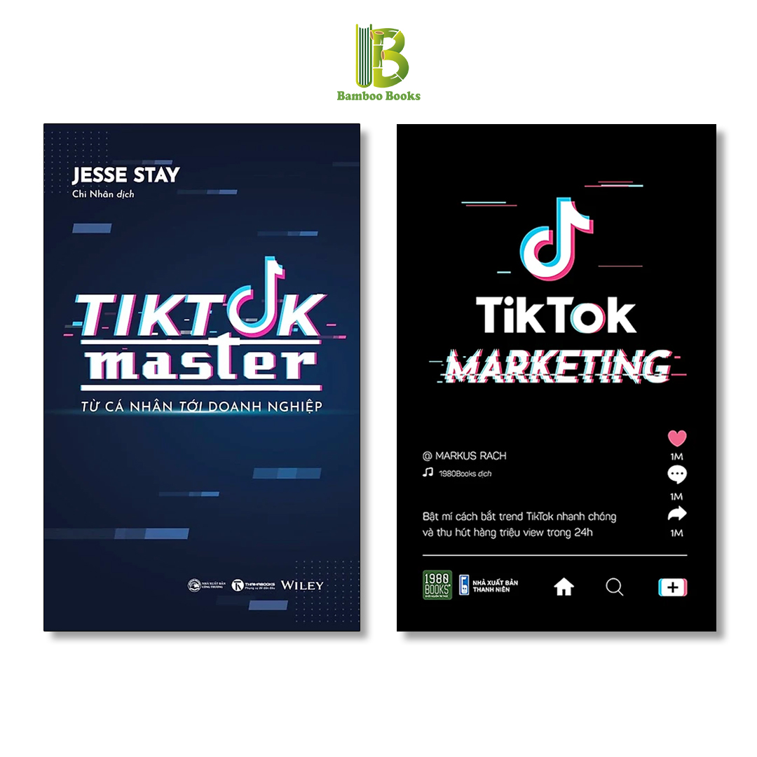 Sách - Combo 2 Cuốn: Tiktok Master - Từ Cá Nhân Đến Doanh Nghiệp + Tiktok Marketing