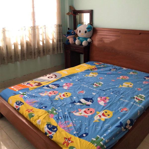 Ga chống thấm cho bé chất liệu cotton Hàn Quốc cao cấp A - kích thước 1m6x2m/1m8x2m ( giao ngẫu nhiên)