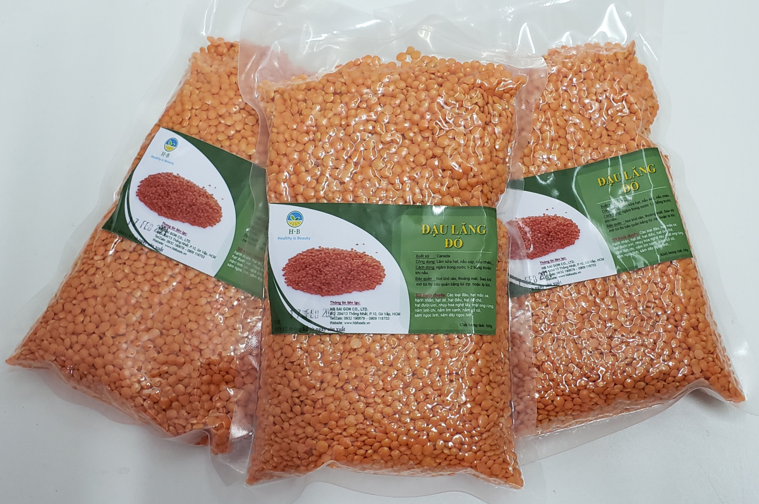 Đậu Lăng Đỏ (Red Lentils) - Canada 500g