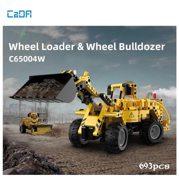 Đồ Chơi Lắp Ráp xếp hình Máy Xúc Ủi 2in1 - CADA C65004W
