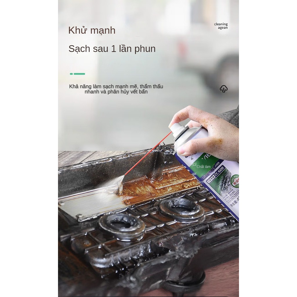 Chai xịt Chief CC628 Vệ sinh tẩy rửa động cơ, nắp quy lát, họng ga, xúc bình xăng con (dung tích 450ml)
