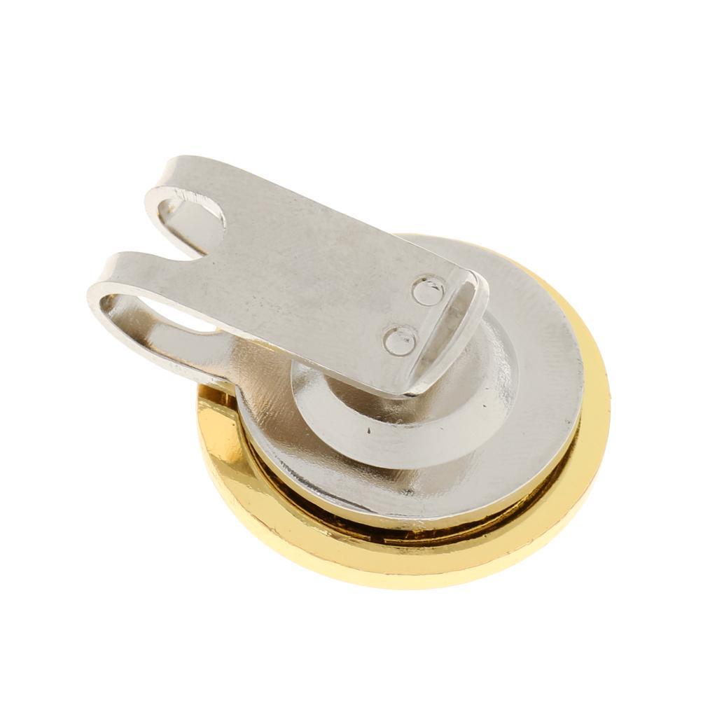2 Pieces Alloy Golf Ball Marker Hat Clip Golf Accessories