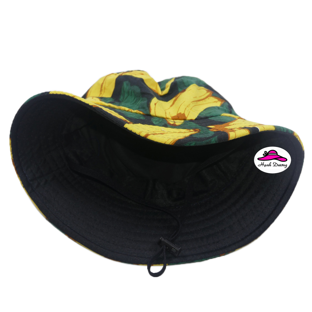 Nón bucket đi biển họa tiết trái cây cho bé từ 3 đến 7 tuổi dễ thương, có quai cài - Hạnh Dương