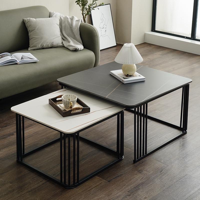Bàn trà mặt đá sofa ceramic nhập khẩu, bàn phòng khách cao cấp phong cách hiện đại - Bảo hành 12 tháng