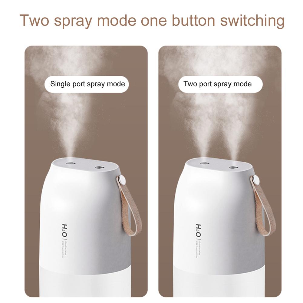 Không Dây Máy Tạo Độ Ẩm Không Khí Thơm Khuếch Tán 2000MAh Pin Sạc Đôi Vòi Phun Máy Khuếch Tán Tinh Dầu Phun Sương Tạo Máy Phun Sương Tạo Độ Ẩm