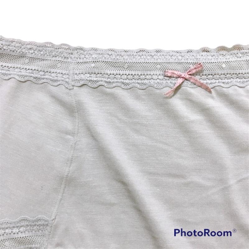 Quần Lót Thun Cotton Big Size Cạp Cao Phối Ren