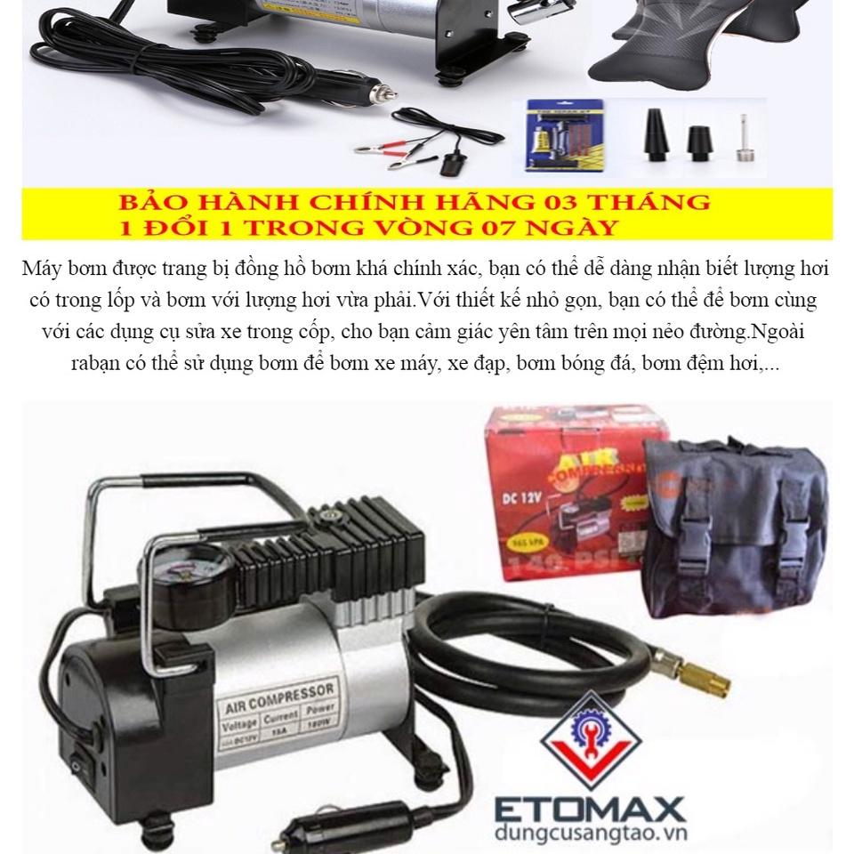 Máy bơm hơi mini 12V Air Compressor - Bơm bóng, lốp ô tô, xe đạp, xe máy