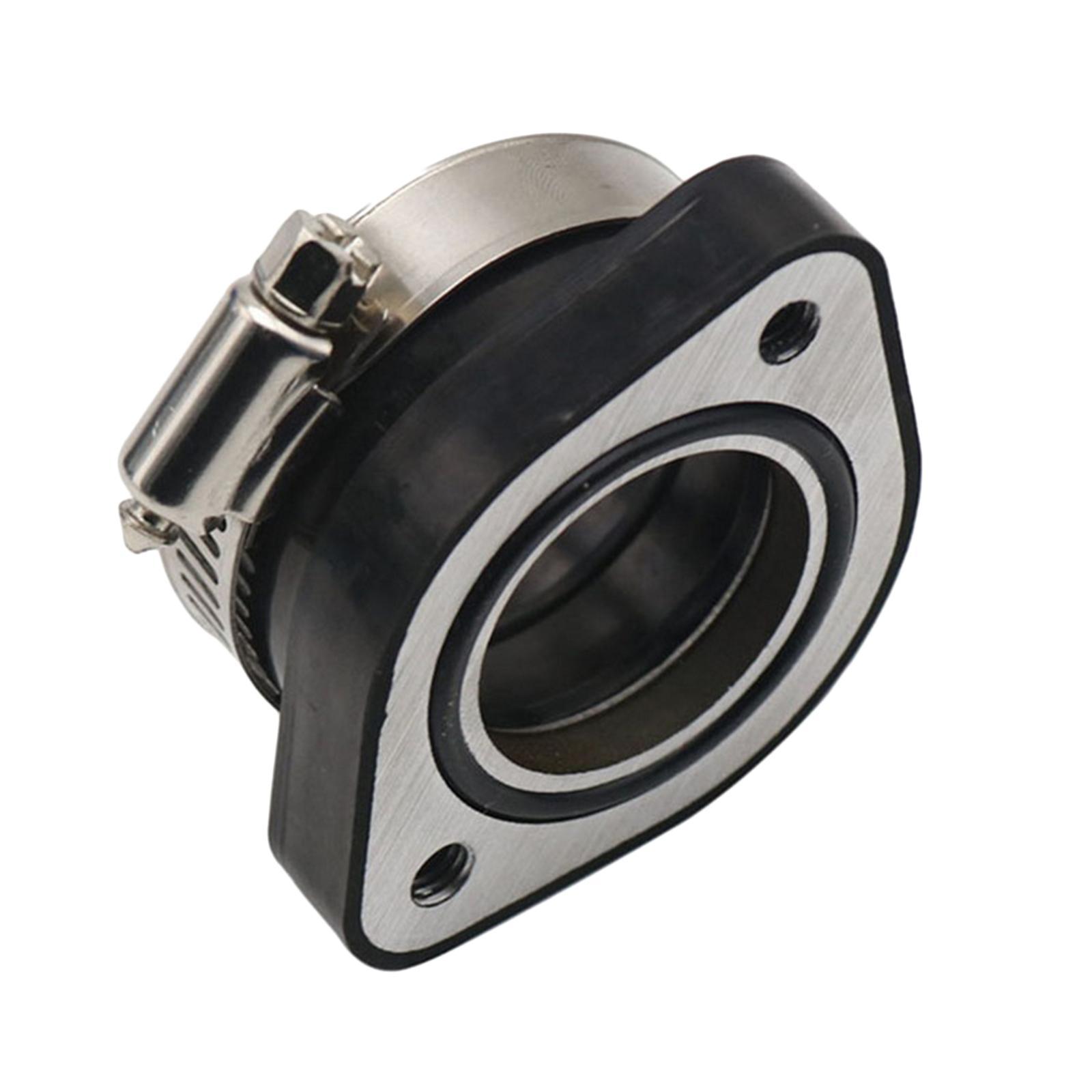 Motorcycle Carburetor Adapter 48mm Black Rubber Mat Carburetor Manifold Inlet Intake Pipe for TM28 Carburetor for Vm24 26 28 Dirt Bike