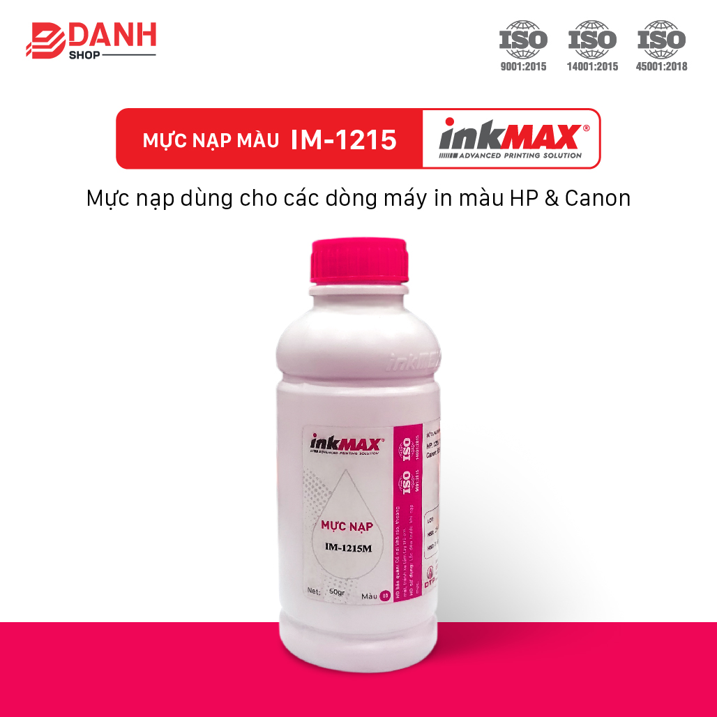Mưc nạp cho máy in LASER MÀU inkMAX IM-1215 - HP Color Laser CP 1215/1515/1518/1525/ CM 1300...Canon LBP 5050